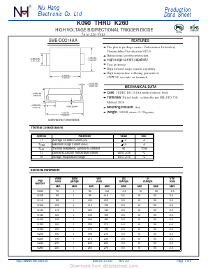 K180 Datasheet PDF Dongguan City Niuhang Electronics Co.LTD