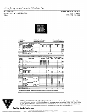 GSRU15040 Datasheet PDF New Jersey Semiconductor