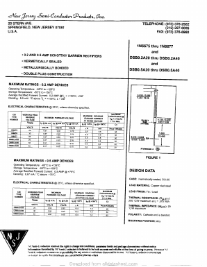 DSB0.2A30 Datasheet PDF New Jersey Semiconductor