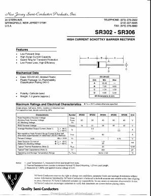 SR303 Datasheet PDF New Jersey Semiconductor