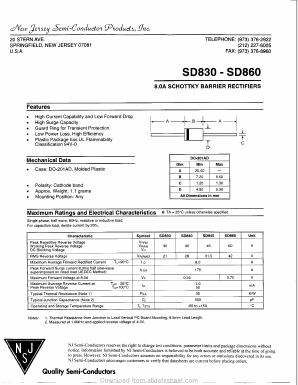SD830 Datasheet PDF New Jersey Semiconductor