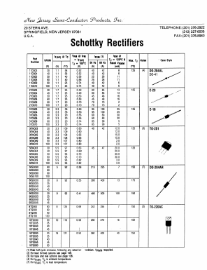 80SQ030 Datasheet PDF New Jersey Semiconductor