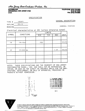 1N3081 Datasheet PDF New Jersey Semiconductor