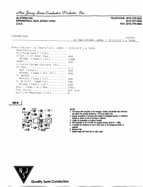 1N3587 Datasheet PDF New Jersey Semiconductor