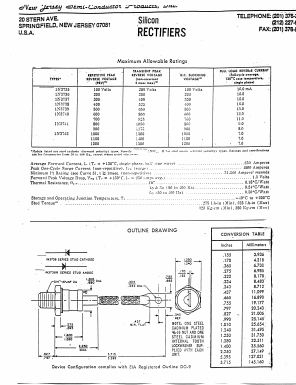 1N3740 Datasheet PDF New Jersey Semiconductor