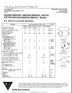 2N3528 Datasheet PDF New Jersey Semiconductor