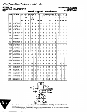 2N2800 Datasheet PDF New Jersey Semiconductor