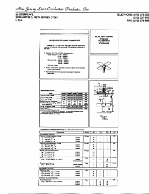 2N5944 Datasheet PDF New Jersey Semiconductor