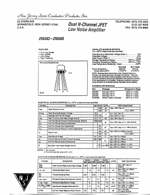 X2N6485 Datasheet PDF New Jersey Semiconductor