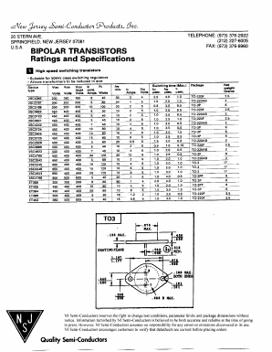 2SC2625_ Datasheet PDF New Jersey Semiconductor