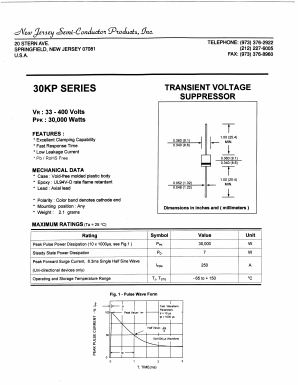 30KP100C Datasheet PDF New Jersey Semiconductor