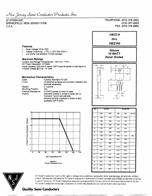 10EZ24 Datasheet PDF New Jersey Semiconductor