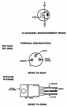 RFP2N20L Datasheet PDF New Jersey Semiconductor