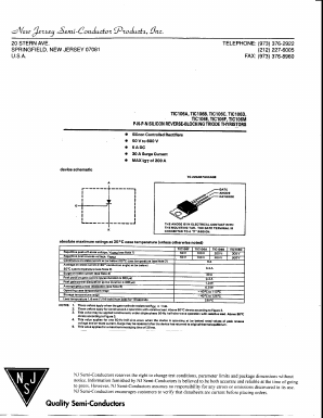 TIC106C Datasheet PDF New Jersey Semiconductor