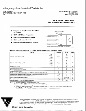 TIP36A Datasheet PDF New Jersey Semiconductor