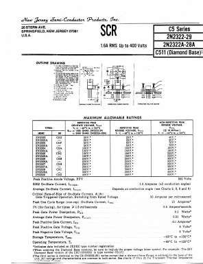2N2324A Datasheet PDF New Jersey Semiconductor