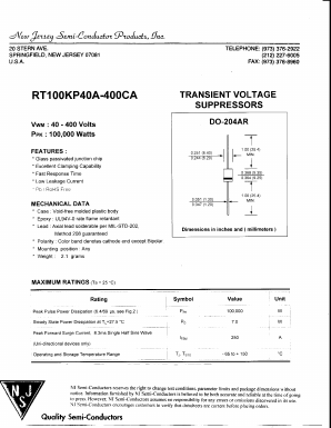 RT100KP100CA Datasheet PDF New Jersey Semiconductor