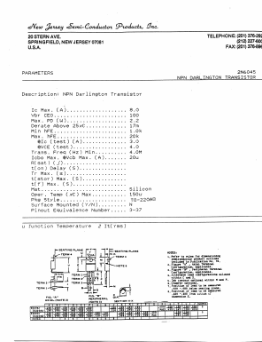 2N6045_ Datasheet PDF New Jersey Semiconductor