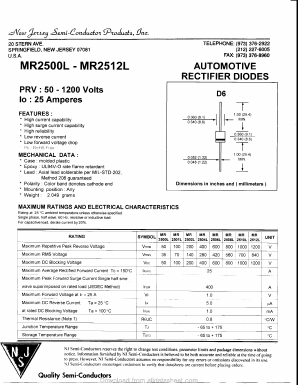 MR2510L Datasheet PDF New Jersey Semiconductor