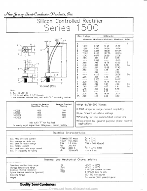 150C120B Datasheet PDF New Jersey Semiconductor