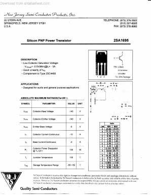 A1695 Datasheet PDF New Jersey Semiconductor