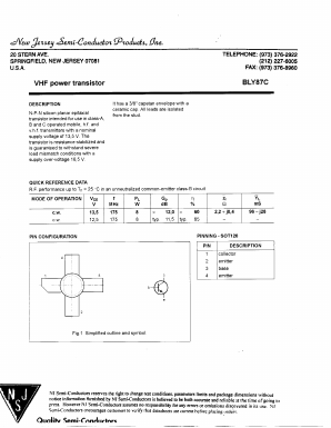 BLY87C Datasheet PDF New Jersey Semiconductor