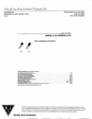GESS5306A Datasheet PDF New Jersey Semiconductor