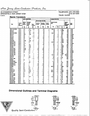 8K3452 Datasheet PDF New Jersey Semiconductor