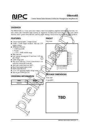 SM6453AB Datasheet PDF Nippon Precision Circuits 