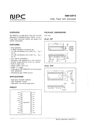SM6102P Datasheet PDF Nippon Precision Circuits 