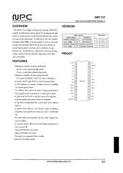 SM1131N Datasheet PDF Nippon Precision Circuits 