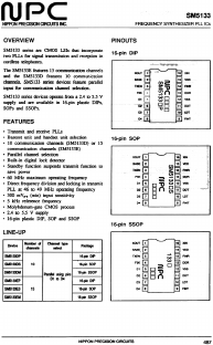 SM5133 Datasheet PDF Nippon Precision Circuits 