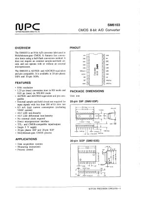 SM6103P Datasheet PDF Nippon Precision Circuits 