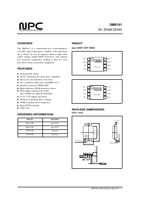 8141B Datasheet PDF Nippon Precision Circuits 