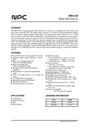 SM8133B Datasheet PDF Nippon Precision Circuits 