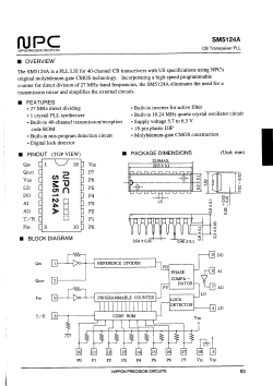 SM5124A Datasheet PDF Nippon Precision Circuits 