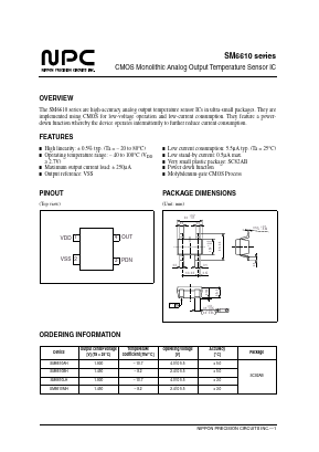 SM6610AH Datasheet PDF Nippon Precision Circuits 
