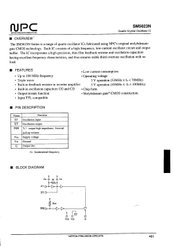 SM5623NB Datasheet PDF Nippon Precision Circuits 