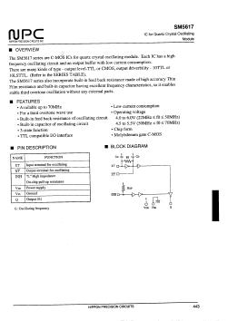SM5617KF Datasheet PDF Nippon Precision Circuits 