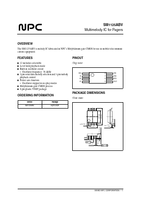 SM1125ABV Datasheet PDF Nippon Precision Circuits 