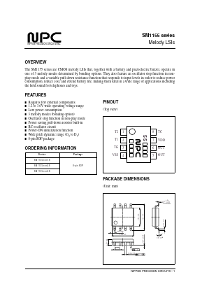 SM1155 Datasheet PDF Nippon Precision Circuits 