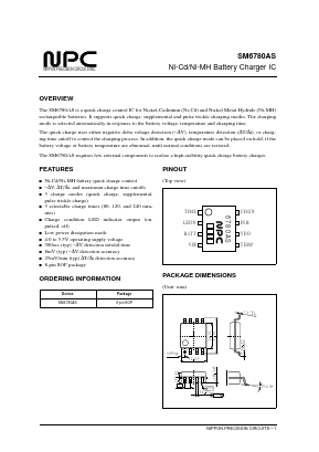 SM6780AS Datasheet PDF Nippon Precision Circuits 