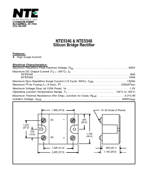 NTE5346 Datasheet PDF NTE Electronics