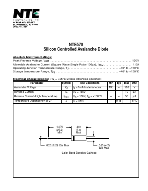 NTE570 Datasheet PDF NTE Electronics