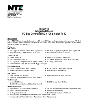 NTE7149 Datasheet PDF NTE Electronics