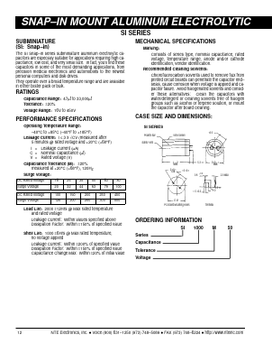 SI3900M100 Datasheet PDF NTE Electronics