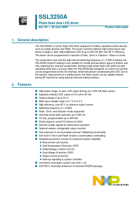 SSL3250AHN/C1,528 Datasheet PDF NXP Semiconductors.