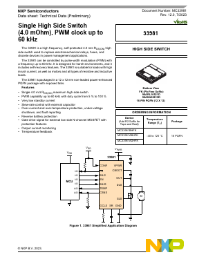 33981 Datasheet PDF NXP Semiconductors.