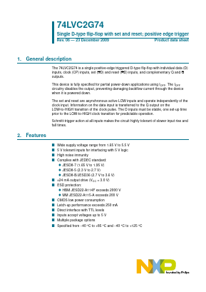 74LVC2G74GD Datasheet PDF NXP Semiconductors.