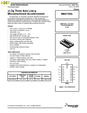 MMA7368L Datasheet PDF NXP Semiconductors.